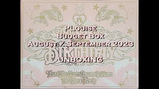 PLOUISE Budget Box UNBOXING August / September 2023