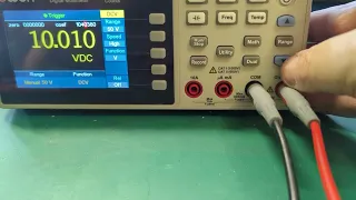 Voltage calibration of the OWON XDM1041 digital multi-meter