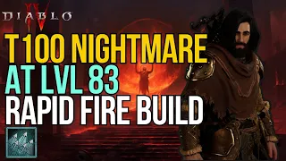 Diablo IV - Rapid Fire Rogue T100 Nightmare Endgame Push Build Guide