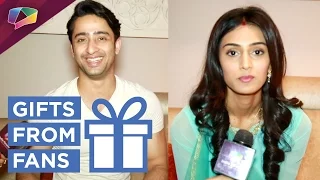 Shaheer Sheikh and Erica Fernandes receive gifts from fans