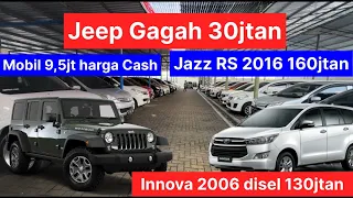 PRABU MOTOR | Jeep Gagah 30jtan | Innova disel 2006 130jtan | Jazz RS 2016 160jtan