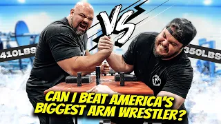 AMERICA'S BIGGEST ARM WRESTLER TEACHES ME HIS SECRETS!