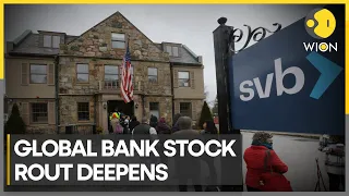 Global bank stock rout deepens after SVB COLLAPSE | Latest English News | WION