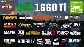 GTX 1660 Ti 6GB Test in 30 Games in 2021