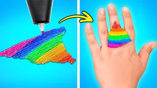 Adorable DIY Accessory & Home Decor Ideas And Colorful 3D Pen, Glue And Epoxy Resin Crafts