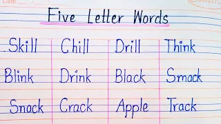 Learn 100 Five Letter Words l Preschool Learning l Kids Education Video l Five Letter Words