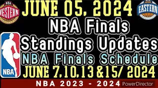 NBA Standings & Game Result Today | June 5, 2024 #nba #standings #games #results #schedule