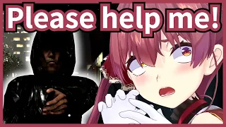 Marine Reacts To The Stalker Jumpscares In Parasocial【Hololive / Eng Sub】