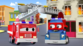 Vatrogasno Vozilo - Super Kamion Carl u Auto Gradu | Građevinski crtići za djecu sa autima
