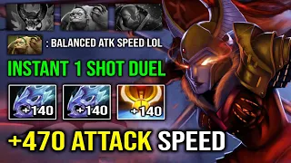 WTF +470 ATTACK SPEED 2x Double Moon Shard Legion Commander Hit Like a Truck Dota 2