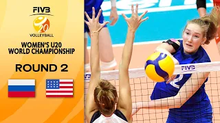 RUS vs. USA - Full Match | Round 2 | Women's U20 Volleyball World Champs 2021