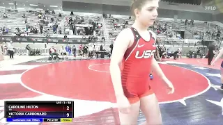 2024 U15 U.S. Marine Corps Women’s Nationals: Caroline Hilton vs Victoria Carbonaro: 59 kg Best 2-3