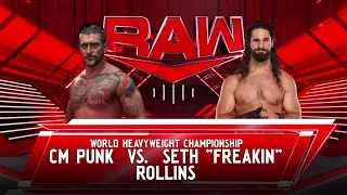 CM Punk vs Seth Freakin Rollins | WWE World Heavyweight Championship Match | WWE 2K24