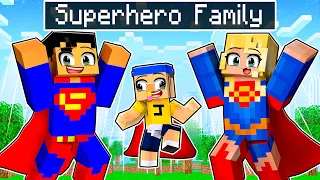 Jeffy Is Adopted By SUPERHEROES in Minecraft!