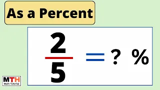 Write 2/5 as a percent