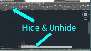 #2 How to hide and unhide command in AUTOCAD