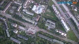 Полет над Кирово-Чепецком на дельтаплане