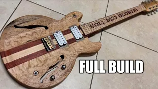 I Built A Gibson 335 Style Guitar! Full Build And Sound Test!