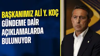 Başkanımız Ali Y. Koç Açıklamalarda Bulunuyor