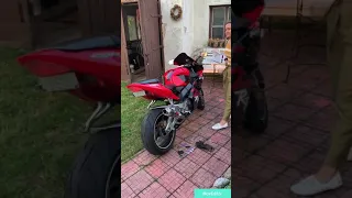 Honda cbr954rr dominator GP1 vs stock exhaust