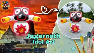 How to paint old  jagannath idol /easy process/step by step tutorial #art #jagannath