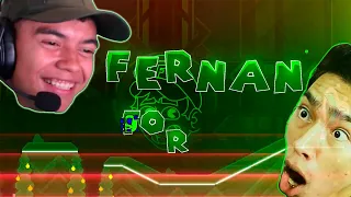 PROBANDO EL NIVEL DE FERNANFLOO EN GEOMETRY DASH - FERNAN FOREVER