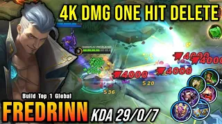 29 Kills!! 4K Damage Fredrinn Full Def Build (ONE HIT DELETE) - Build Top 1 Global Fredrinn ~ MLBB