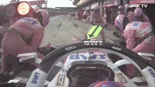 Stroll crashes into mechanic