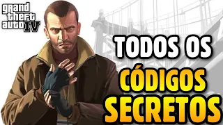 TODOS OS CÓDIGOS SECRETOS DO GTA 4 - PS3/XBOX 360/PC