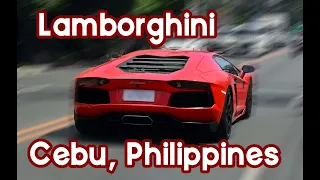 Php40+ Million Lamborghini Aventador - Watch while Motorcycle get Close