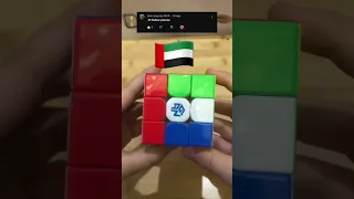 UAE flag with a Rubik’s cube #rubikscube #viral #fyp #shorts #uae #flag