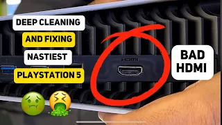 Deep cleaning and fixing the nastiest PlayStation 5 🤢🤮