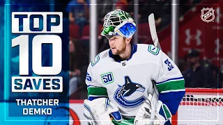 Top 10 Thatcher Demko Saves from 2019-20 | NHL