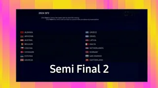 Your Votes - Semi Final 2 - Eurovision Song Contest 2024