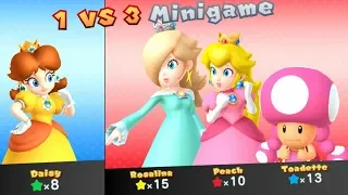 Mario Party 10 - Rosalina vs Daisy vs Toadette vs Peach - Whimsical Waters