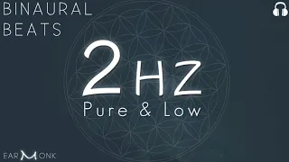 2Hz Delta | 🎧 Pure Binaural Beats | 432Hz Based | Low Frequency Carrier