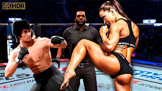 TRUE Bruce Lee vs. Kickboxing Diva REMATCH | EA Sports UFC 5