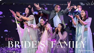 Epic Bride's Family Dance Performance at Sangeet! 💃🕺 | Dedication Dance | Unforgettable Moments