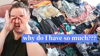 decluttering 350+ clothing items for 2024 (this was so hard!)