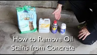 How to Remove an Oil Stain from Concrete