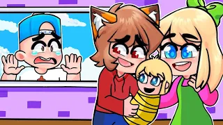 BEBE NANI Y ZORRITO TIENEN UN HIJO EN MINECRAFT 🙀❤️ SE CONVIERTE EN MAMA 🥺 PECHOCHIN EN  MINECRAFT