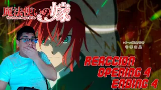 ¡ESTAN BUENISIMOS! MAHOUTSUKAI NO YOME OPENING 4 Y ENDING 4 REACCION