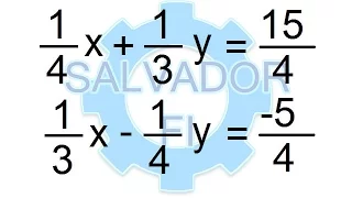 Método de Sustitución con Fracciones - Para un Sistema de Ecuaciones