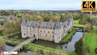 Castle of Fallais (Fallais - Belgium) - Drone footage Ultra HD 4K