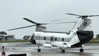 Boeing Vertol 107-II Massive Helicopter At Borneo Island