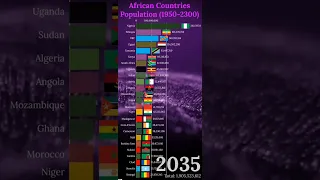 African Countries Population 2100 #Africa #shorts #population