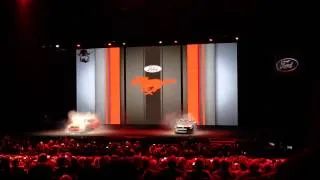 2015 Ford Mustang world debut in Barcelona presented by Bill Ford