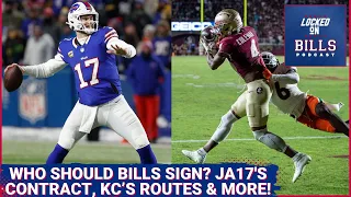 Which Free Agent should Buffalo Bills sign? Josh Allen’s contract, Keon Coleman’s separation & more!