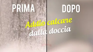 ADDIO CALCARE dai VETRI del box DOCCIA con l'ACIDO CITRICO