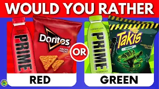 Would You Rather Red VS Green Food Edition 🍓🍏